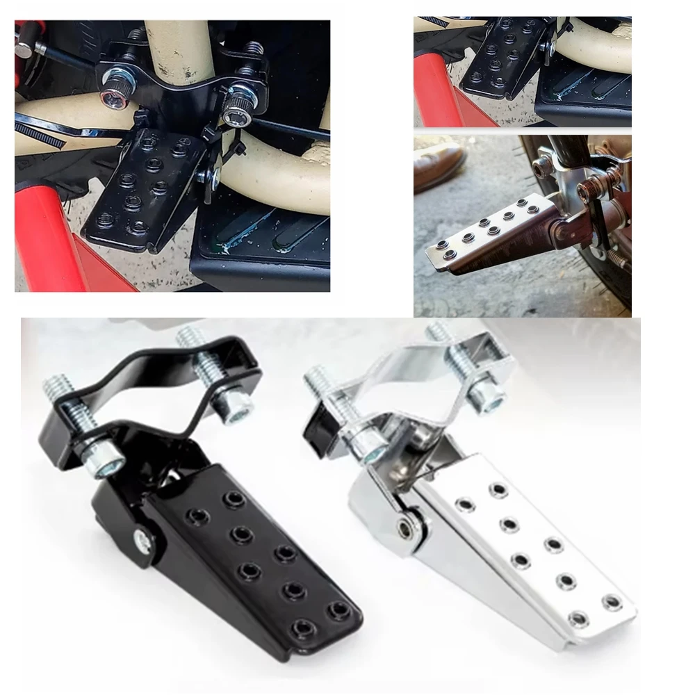 1 Paar Retro Motorrad faltbare Fußrasten stoß dämpfende Pedale modifizierte Teile kompatibel für Honda Zubehör