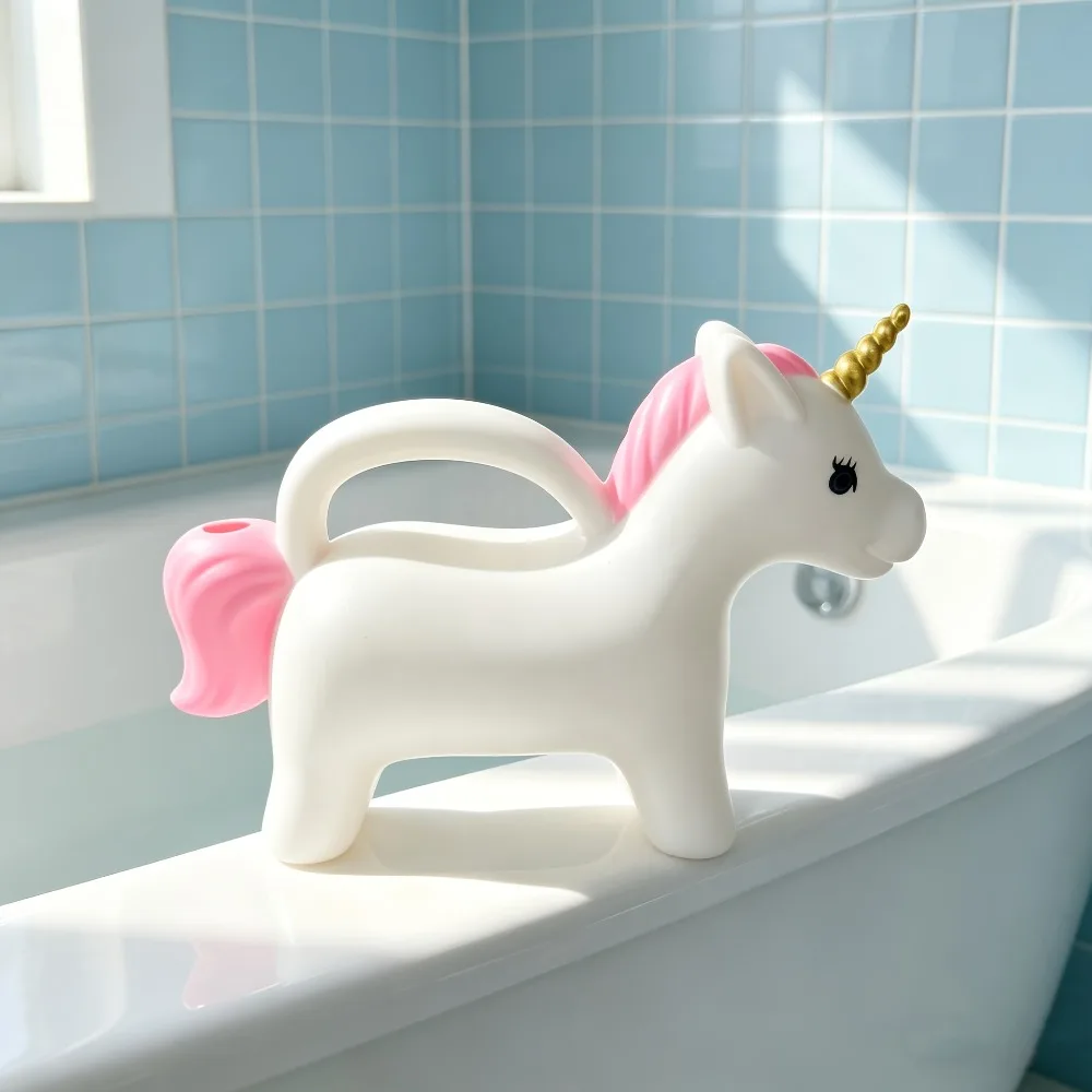 Unicorn Watering Can Plastic Kids Watering Can Beach Water Toy for Toddlers Outdoor Garden Sand Pool Swimming Bath Play Gifts