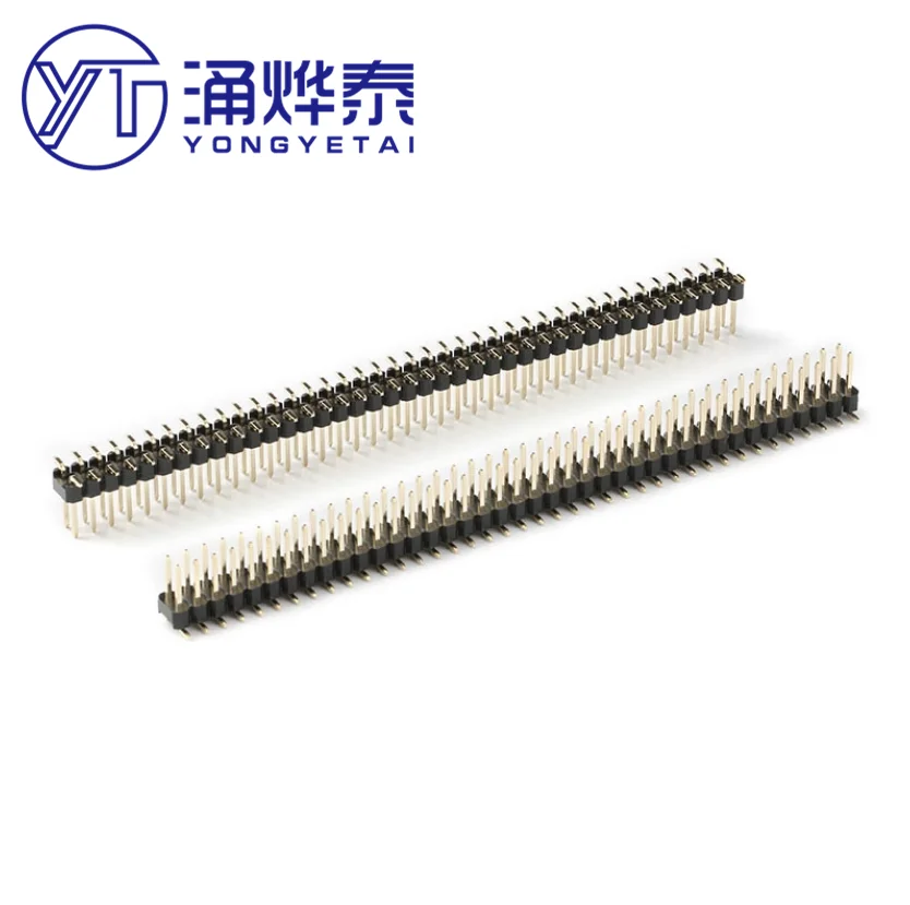 YYT 2.54mm Double row pin header SMD SMT 2*2P3P4P5P6P7P8P9P10P12P16P20P40 Strip Connector