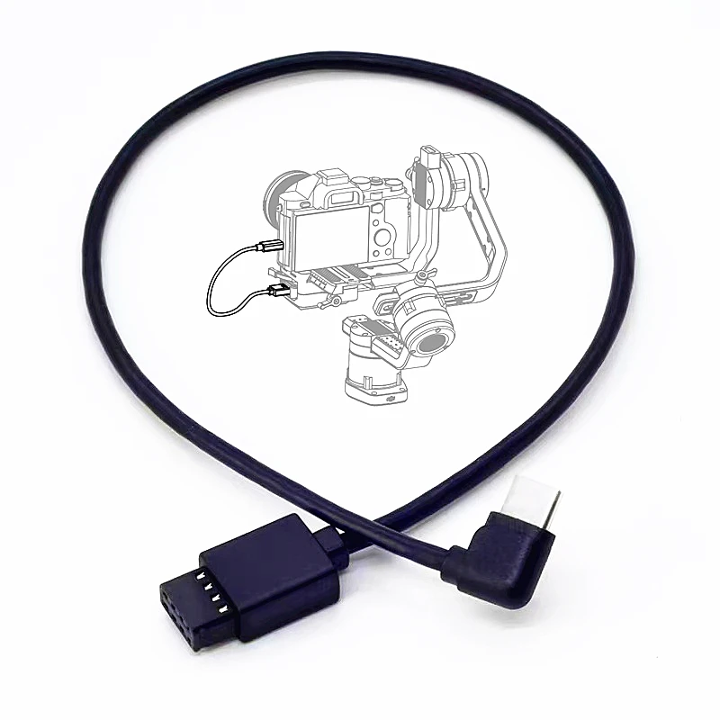 MCC to Type-C Ronin-S Multi-Camera Control Cable for DJI Ronin S Canon EOS R RP Nikon Z6 Z7 Fuji XT3 XT4 GH5 A7C as MCC-C USB-C