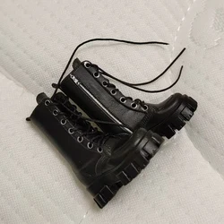 1:12 Scale Soldier Accessories Black Martin Boots Shoes 6 inch Movable Doll Gift Toy Decoration Gift Collocation