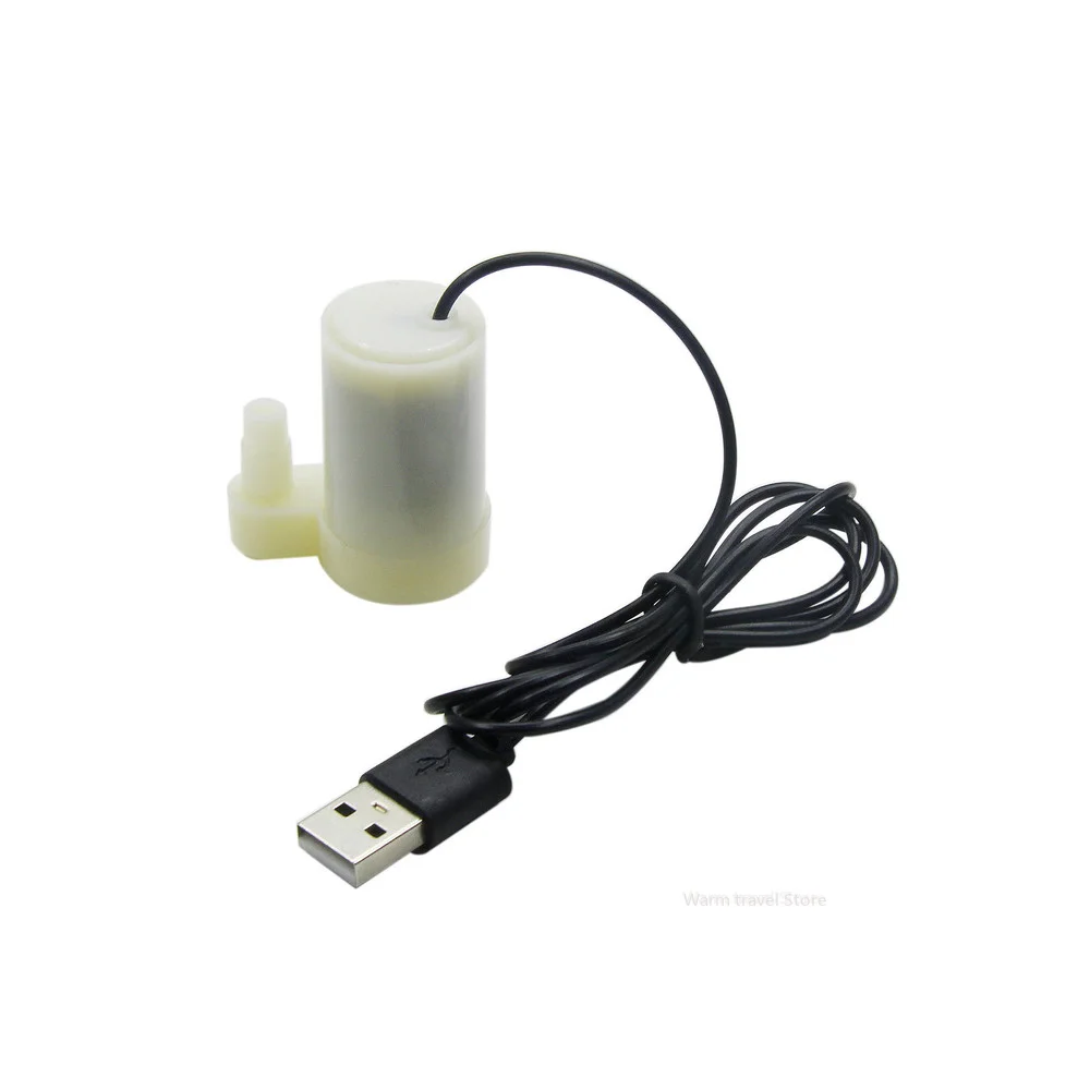 Mini Micro Submersible and Amphibious DC Motor Pump Water pump USB Plug 5V 80-100L/H for Fish Tanks Aquarium pumps