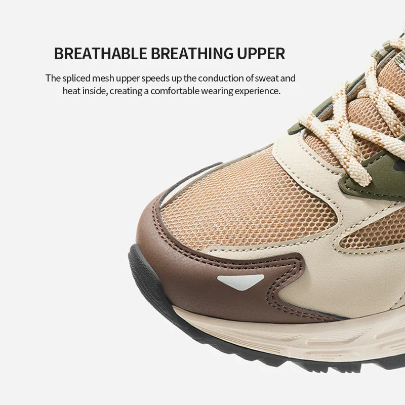 GOLDEN CAMEL Outdoor Hiking Shoes Breathable Men Sneakers Non-slip Wear-resistant Sports Casual Trekking Shoes for Men Summer