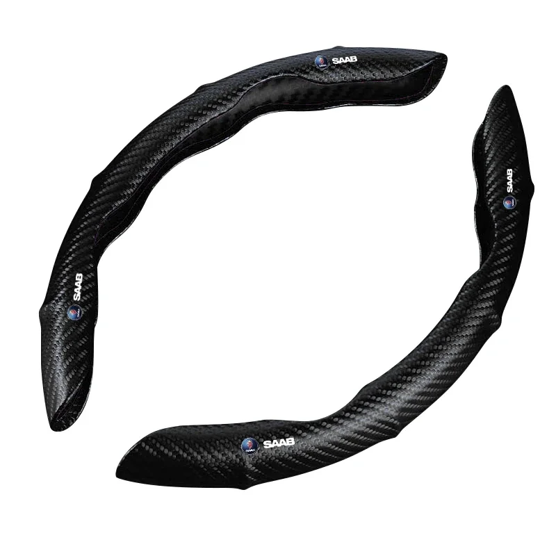 

Universal Car carbon fiber anti slip segmented steering wheel protective cover For Saab 9-3 93 9-5 9 3 900 9000 95 Scania Sweden