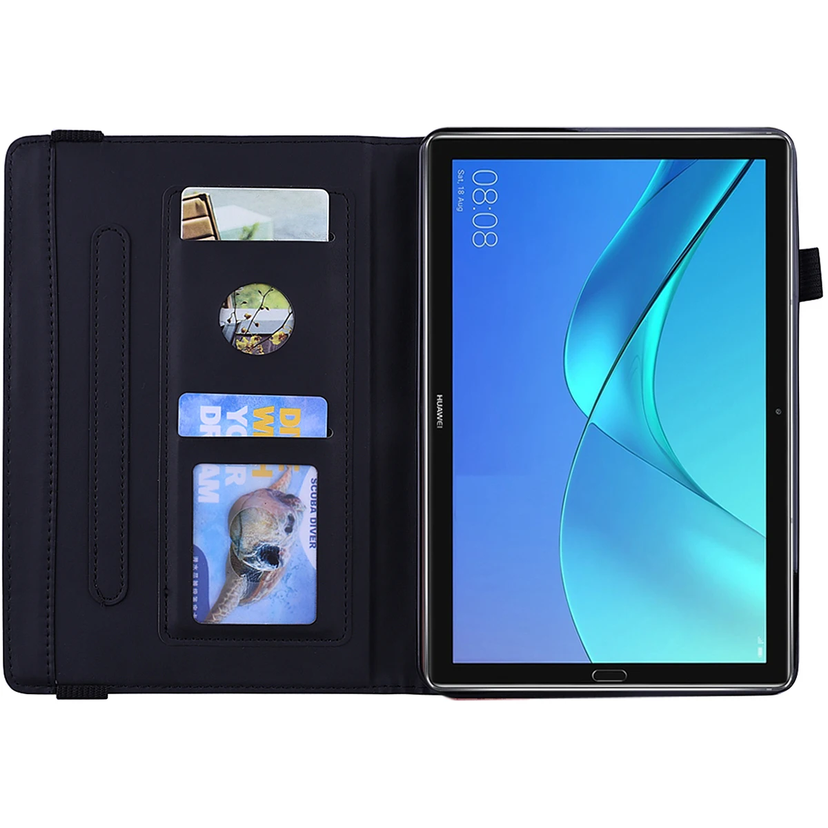 Wallet Card Slot Cover For Huawei MediaPad M5 8 8.4