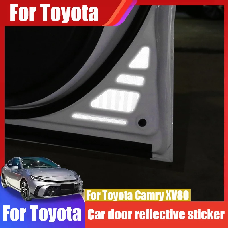

Для Toyota Camry XV80 2024 Автомобильная Дверь Светоотражающие наклейки для кузова автомобильные противоударные украшения