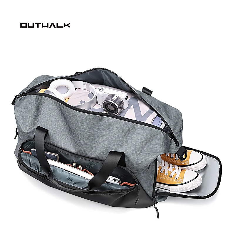 

Portable Travel Bag Rolling Luggage Black Large Duffle Bag Roller Handbags Moving Overnight Oxford Cloth Traveling Bags