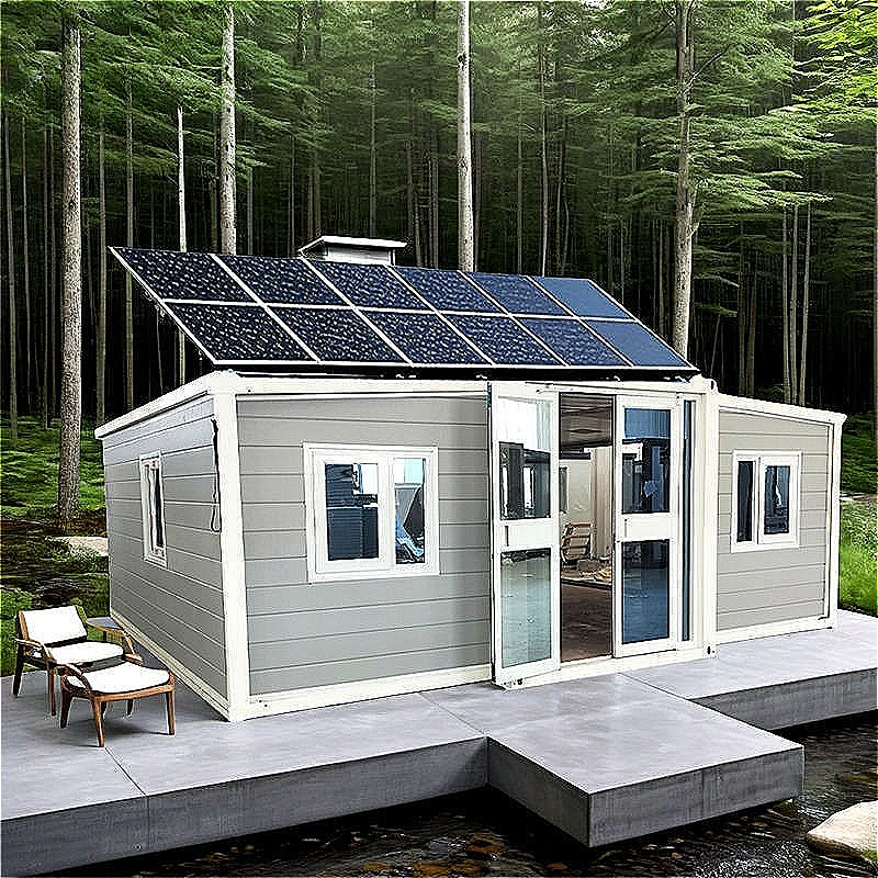 Casa Contenedor Expandible Impermeable, Casa Prefabricada, Villa Prefabricada, Casa Móvil con 2 o 3 Dormitorios, Casa Plegable