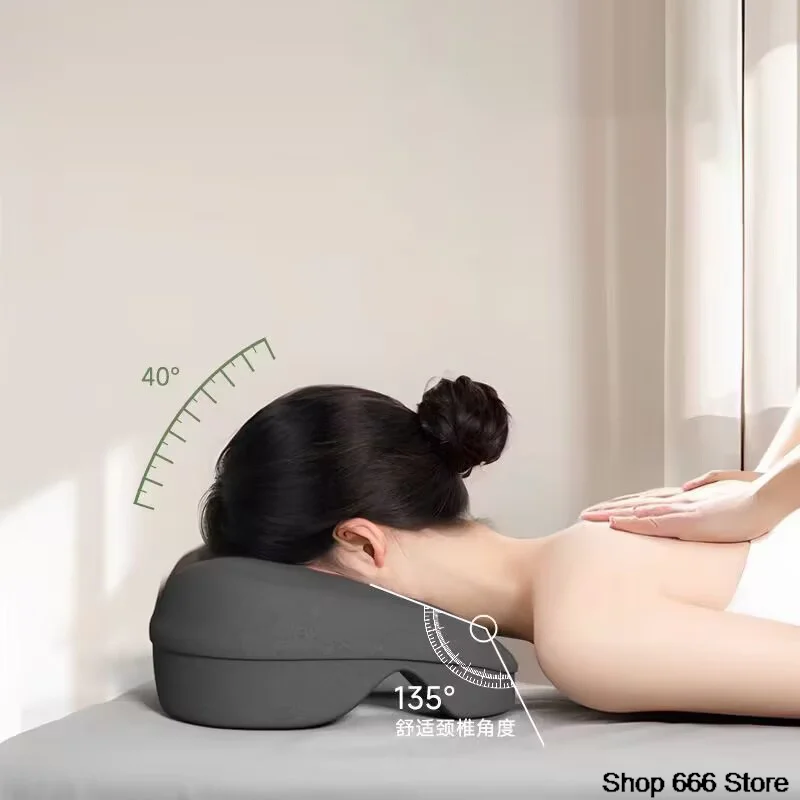 Breathable Head Rest Support Pillow Massage Face Rest Pillow for Beauty Salon Ergonomics Lying Down Pillow Memory Foam