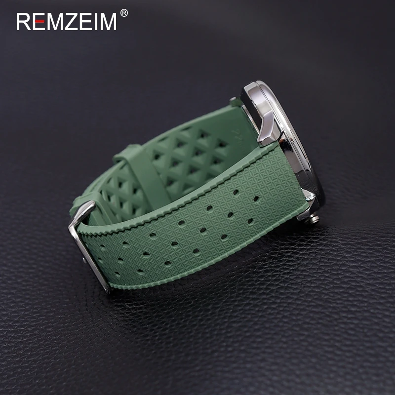 New Breathable Rubber Strap Quick Release Watch Band 18mm 20mm 22mm Replacement Bracelet Silicone Smart Watchbands