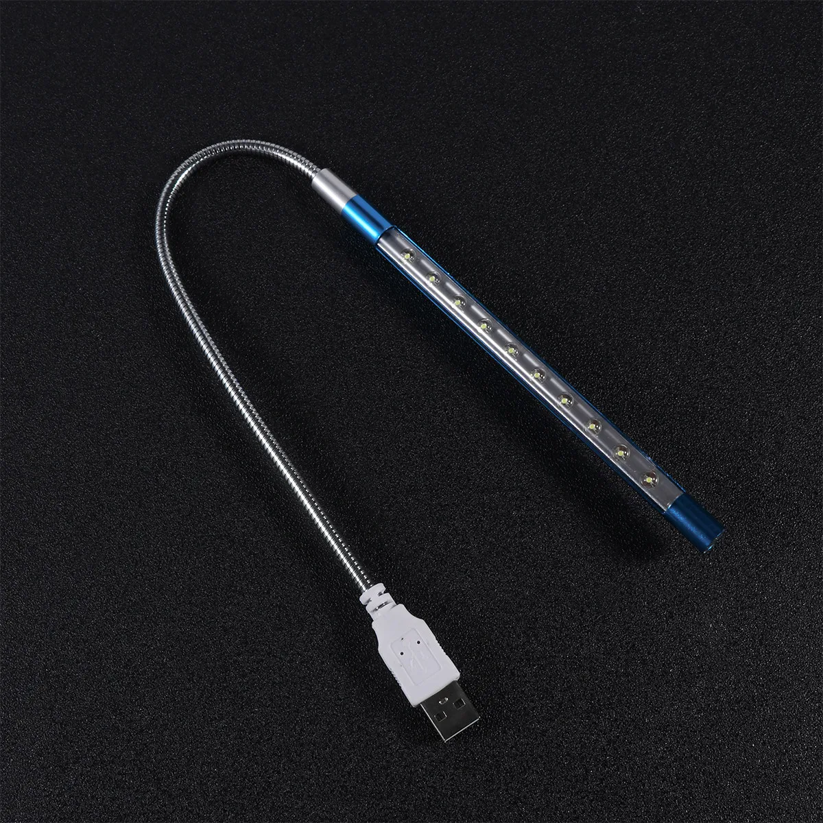 

USB-лампа для ноутбука, синяя, гибкая, регулируемая, для защиты глаз, маленькая настольная лампа для общежития, дома, игр