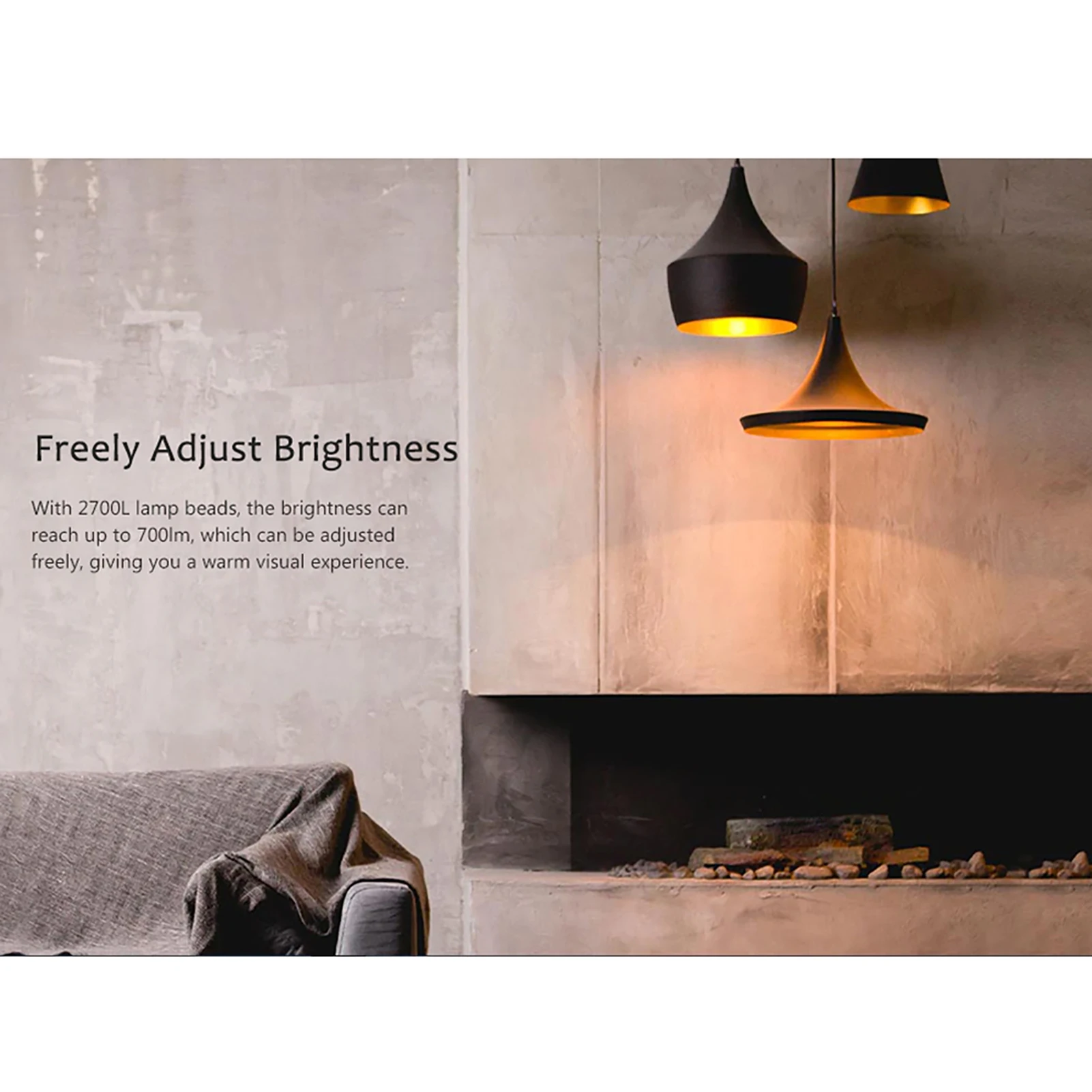 Ampoule à Filament LED intelligente AC100-240V, commande vocale avec application pour usage domestique, Compatible