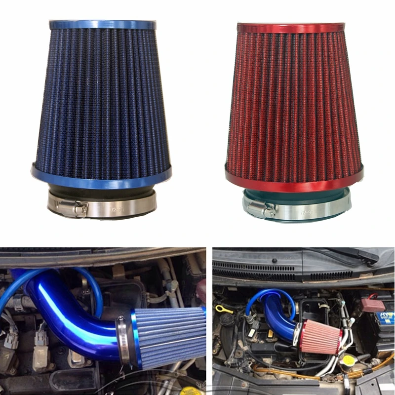 Car 76mm  Air Filter Car Racing Sport Air Filter Breather Filter Cone Air Filter Intake Air Filter 3 inch