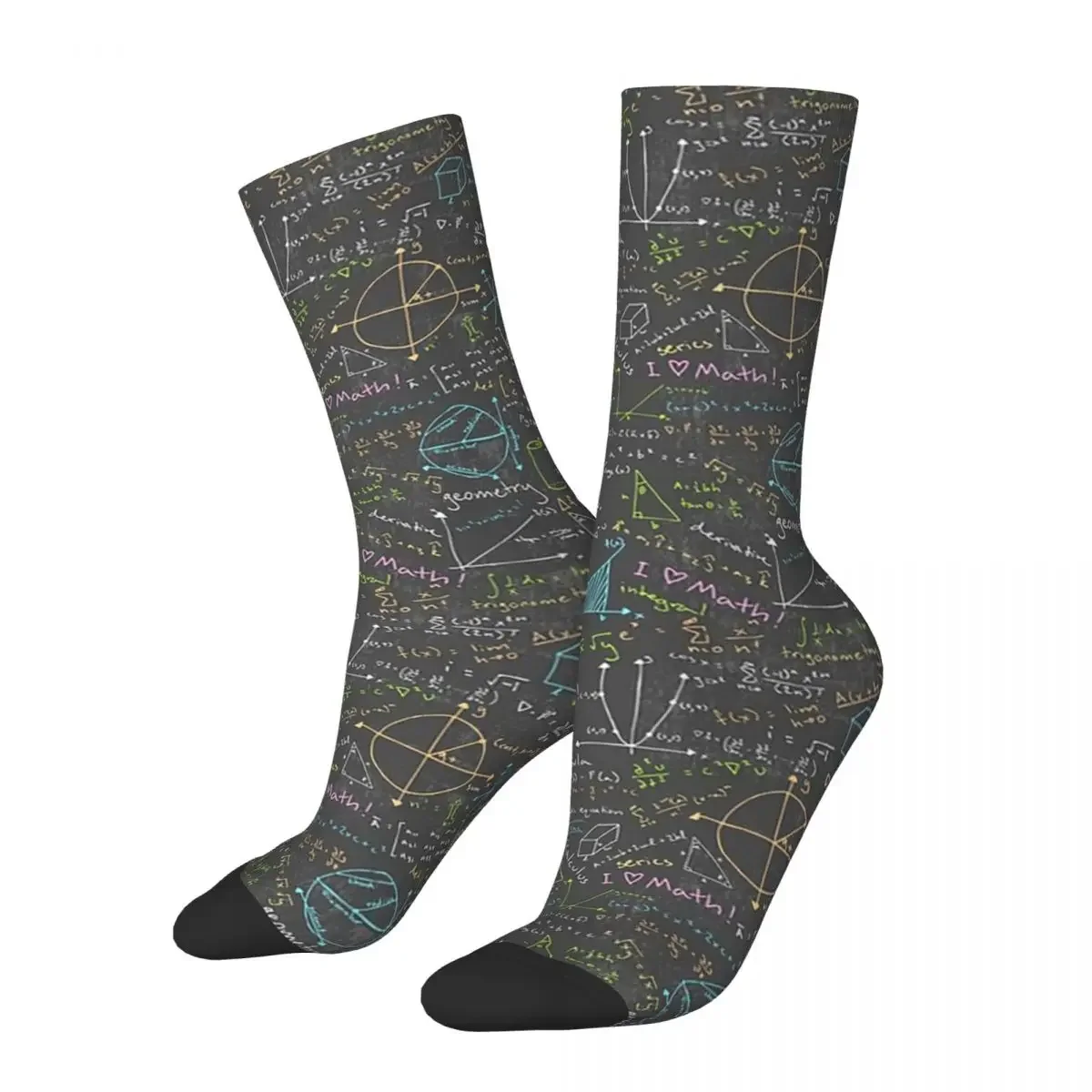 

Math Lessons Socks Harajuku High Quality Stockings All Season Long Socks Accessories for Man's Woman's Birthday Present