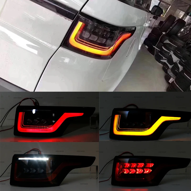 Tail Lights For Land Rover Range Rover Sport L494 2013 2014 2015 2016 2017 Upgrade 2018 Style Car LED Rear Taillight Signal Lamp