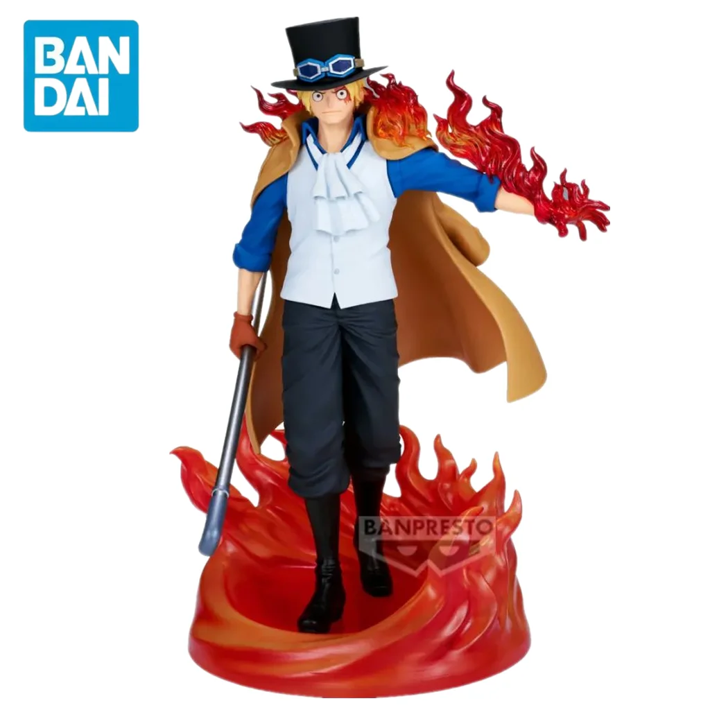 Original  BANPRESTO One Piece THE LOGIA SABO Anime Figure Toy PVC Model Collection Action Figurine Birthday Gift Doll