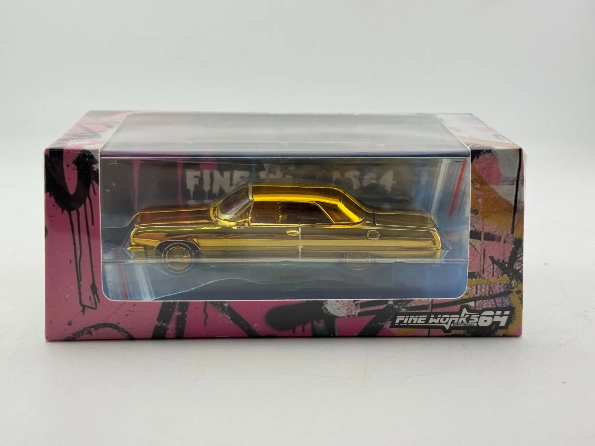 ダイキャスト-ファインワークス-64-fw-1-64-スケール-シボレー-ウエストコースト-ジャンピングカー-合金車モデル