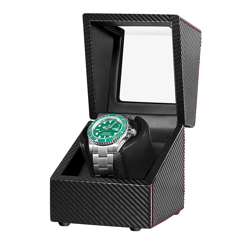 

Automatic Watch Winder Silent Motor Carbon Fiber Watch Winding Storage Box Collection Holder Display Ultra-quiet Japanese motor