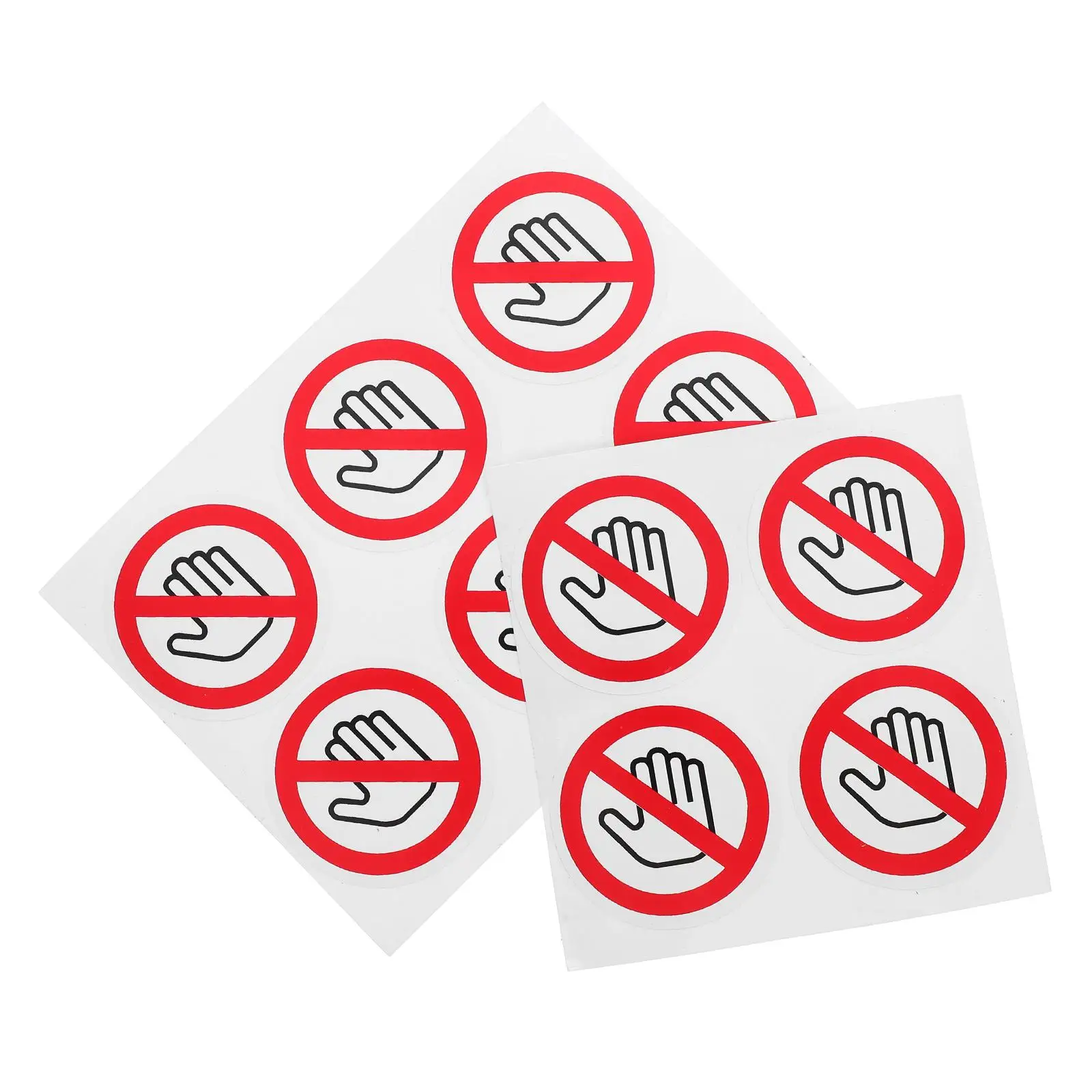 

10PCS Do Not Touch Warning Signs Safety Stickers Danger Labels Adhesive Warning Stickers For Laboratories