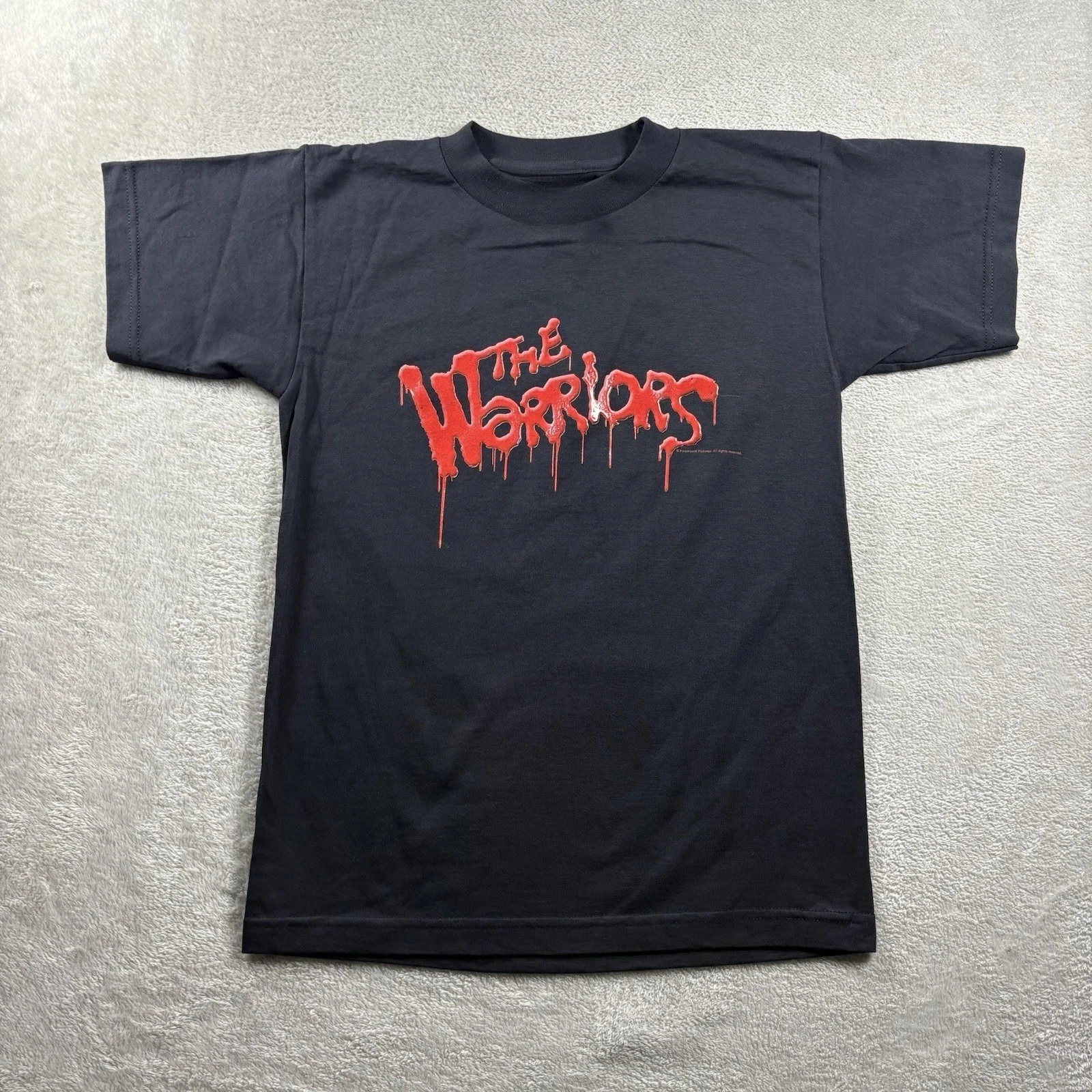 Vintage The Warriors Movie Promo T Shirt Men’s S Black Giant 90's_2000's New