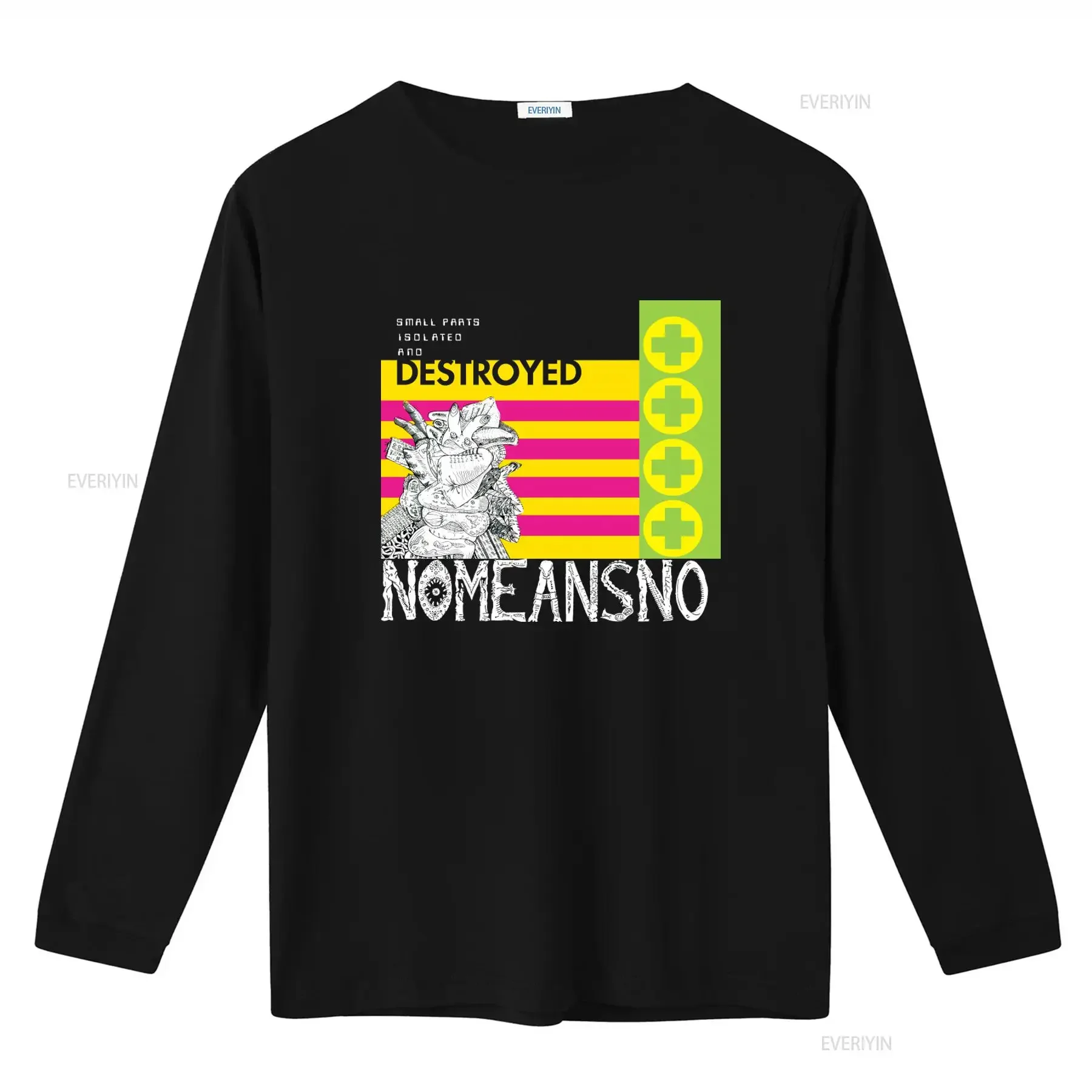 Unique Nomeansno Small Parts Isolated and Destroyed T Shirt for S 4XL vintage Washed Top For Everyday Wear graphic Casual