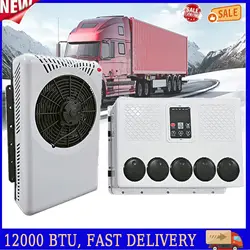 Treeligo 12V/24V Car Cooling Air Conditioner 12000btu Electrical Split Air AC Unit For RV Truck Tractors Van Motorhome Camper