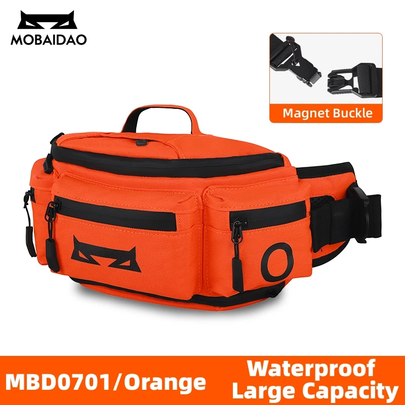 

Orange Motorcycle Waist Bag Outdoor Sport Belt Hip Bum Bags Waterproof Motorbike Tactical Travel Mobile Phone Purse