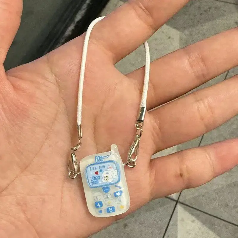 Labubu Cartoon Pendant Toy Doll House Small Animal Mini Phone Model Cute Phone Accessory Pendant 15-17cm Sweet Couple Gift