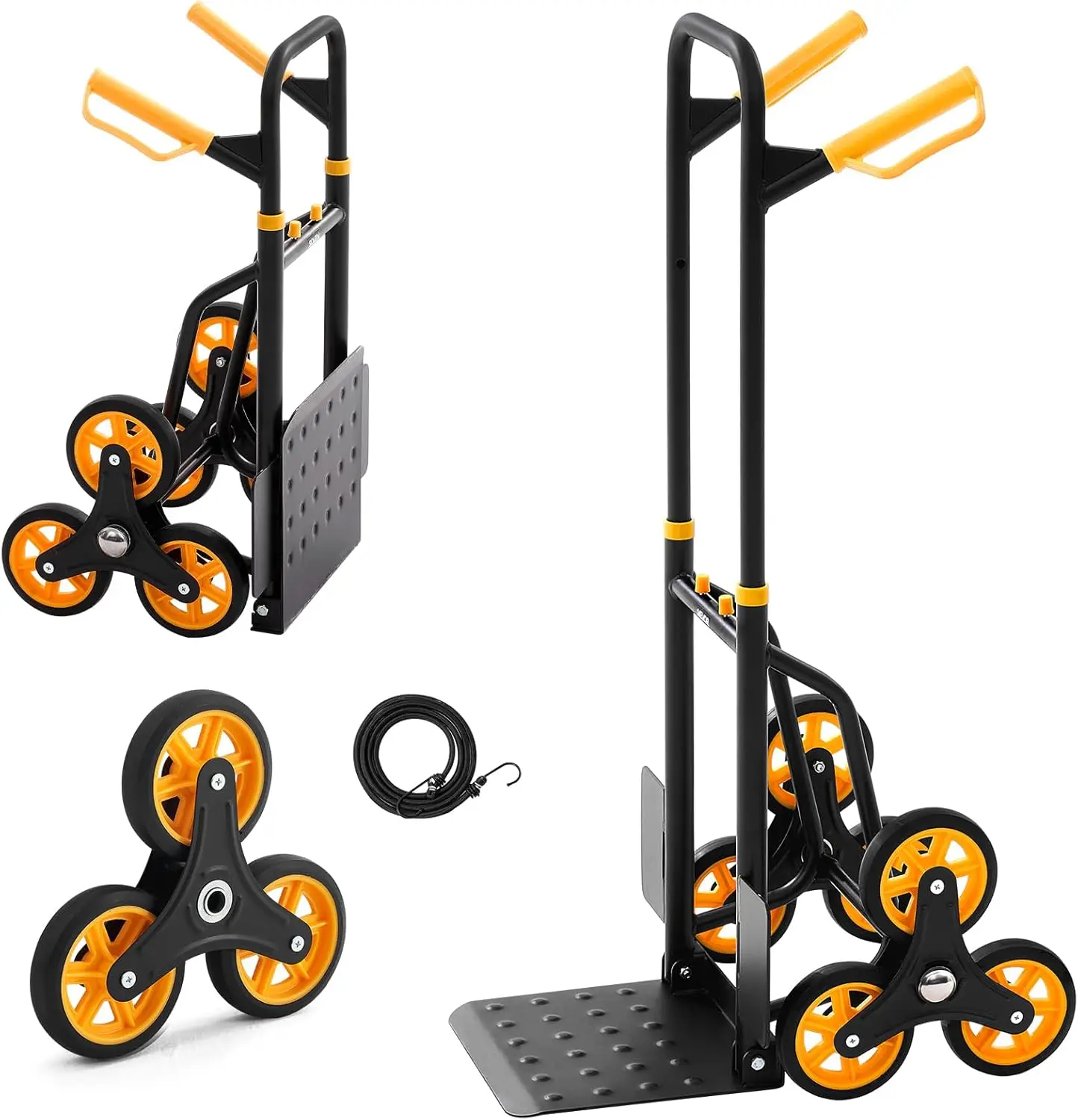 

Сверхпрочная складная тележка на 6 колесах, грузоподъемность 150-200 кг, для подъема по лестнице, для дома, продуктов, склада