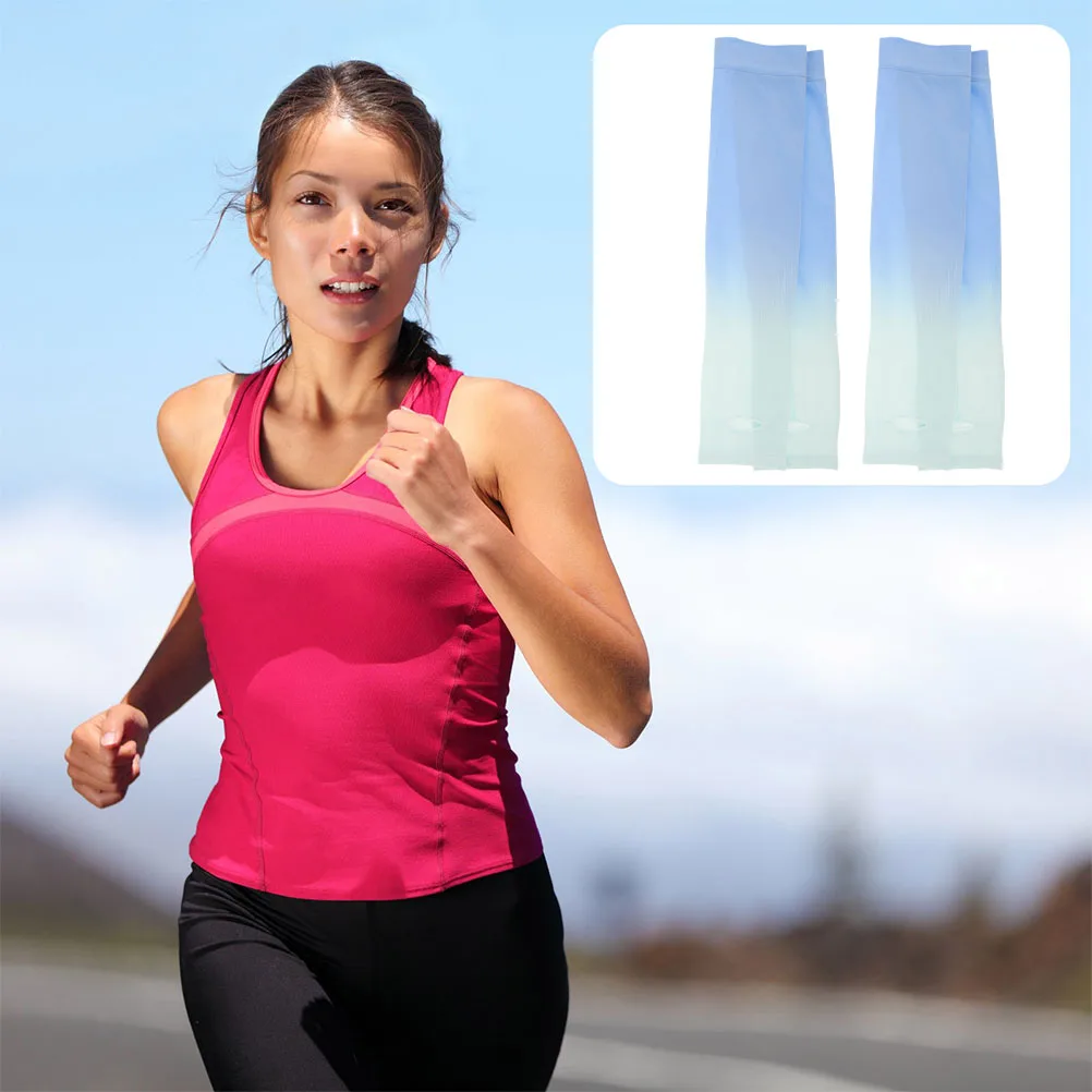 

2 Pairs Cycling Sun Protection Sleeve Arm Sleeves for Uv Water Proof Men and Women