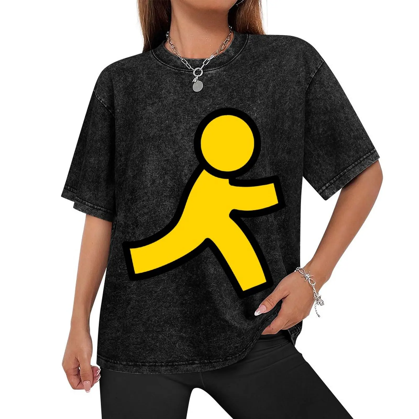 Aol Instant Messenger guy T-Shirt shirts graphic tee anime tshirt man t shirt cute clothes mens graphic t-shirts funny