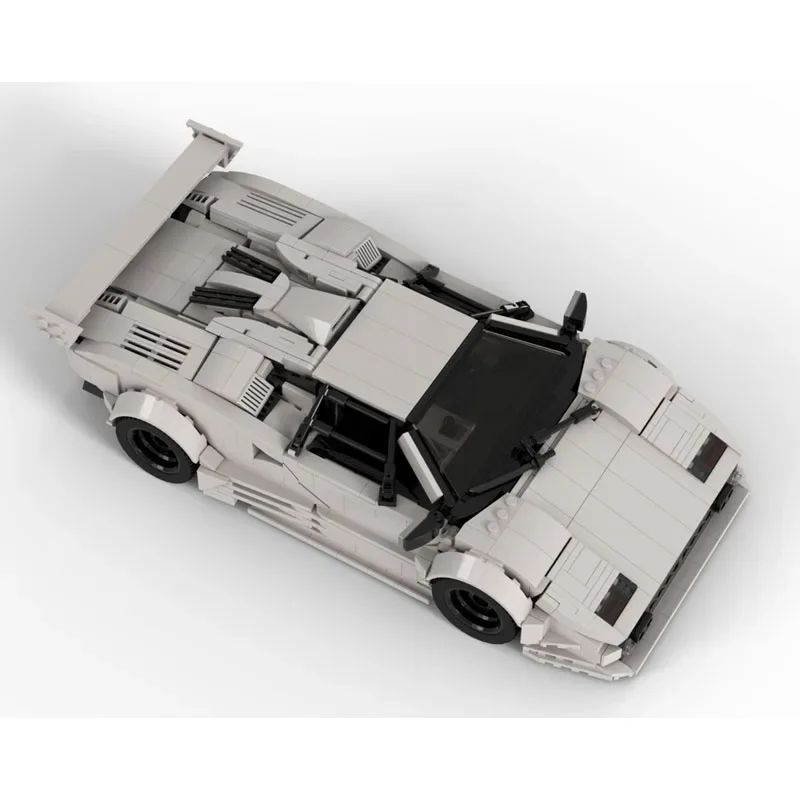 บล็อกตัวต่อ MOC- 187814   Racing Supercar ประกอบการก่อสร้างของเล่นรุ่น 1688 ชิ้นของขวัญวันเกิดเด็กของเล่นคริสต์มาส