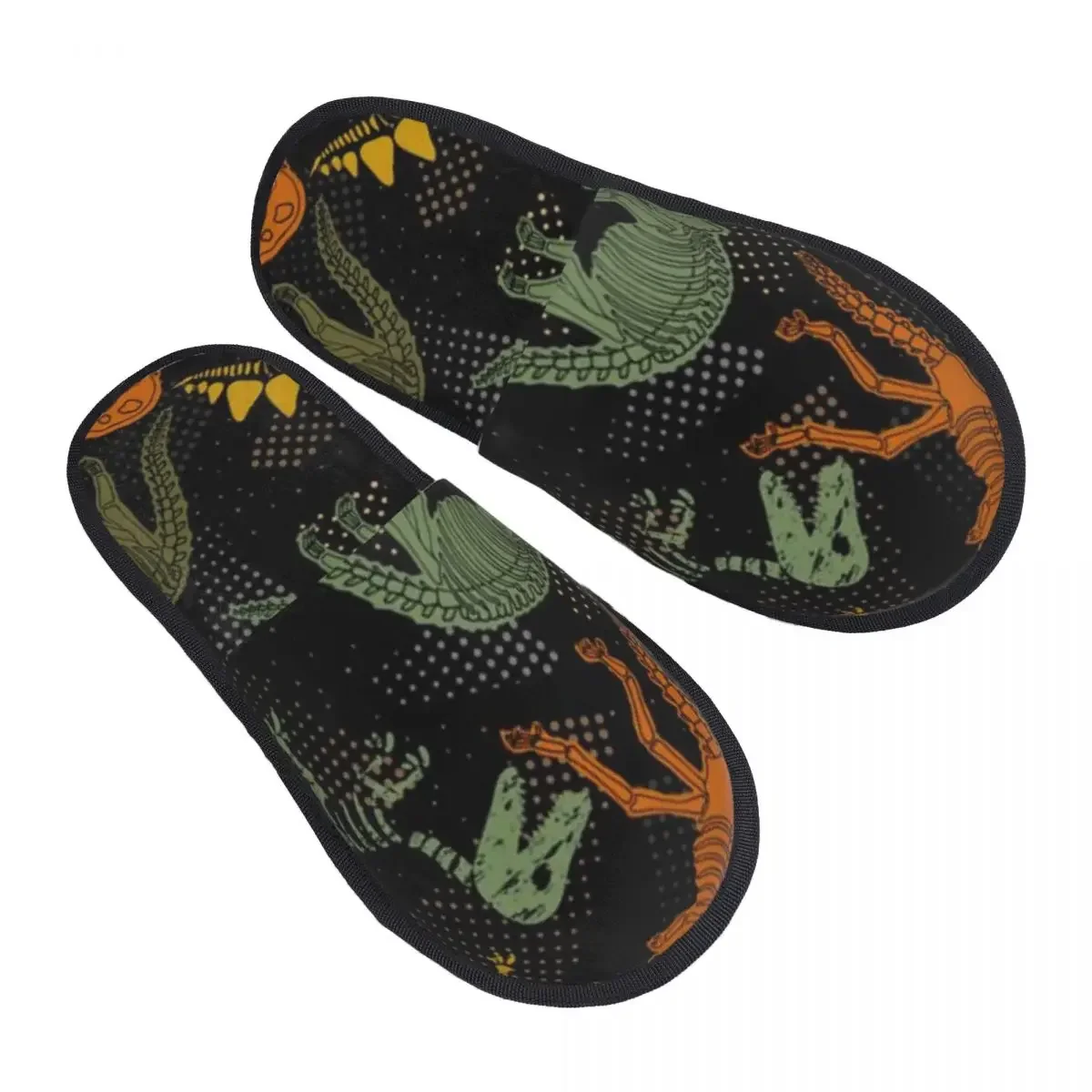 Dinosaur Skeleton Slipper For Women Men Fluffy Winter Warm Slippers Indoor Slippers