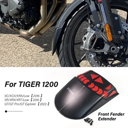 Tiger 1200 GT Pro Explorer 2022- Tiger1200 XC XCX XR XRA XRX XRT Low 2016-프론트 펜더 머드 가드 익스텐더 타이어 스플래시 가드