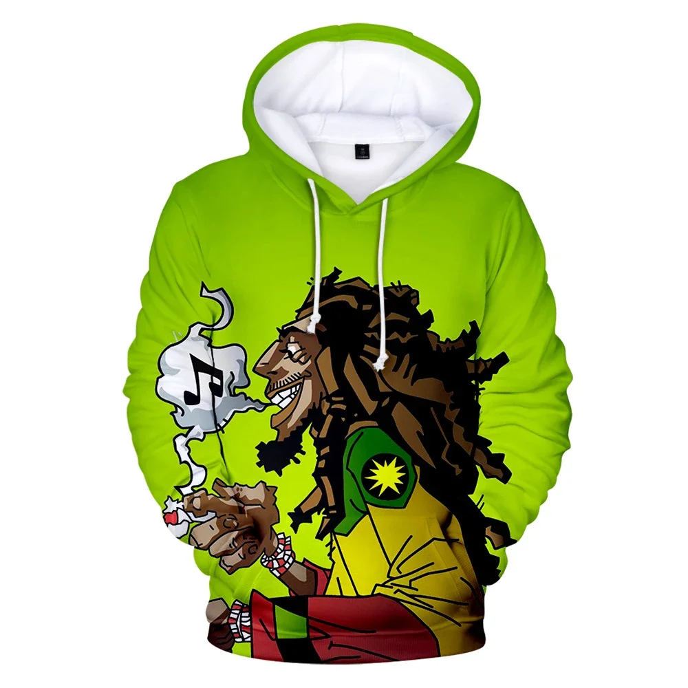 New Bob Marley 3D Printing Hoodie Sweatshirts Men Women Reggae Sweatshirts Fashion 3D Print Hoodie Rock Boys Bob Marley Coats