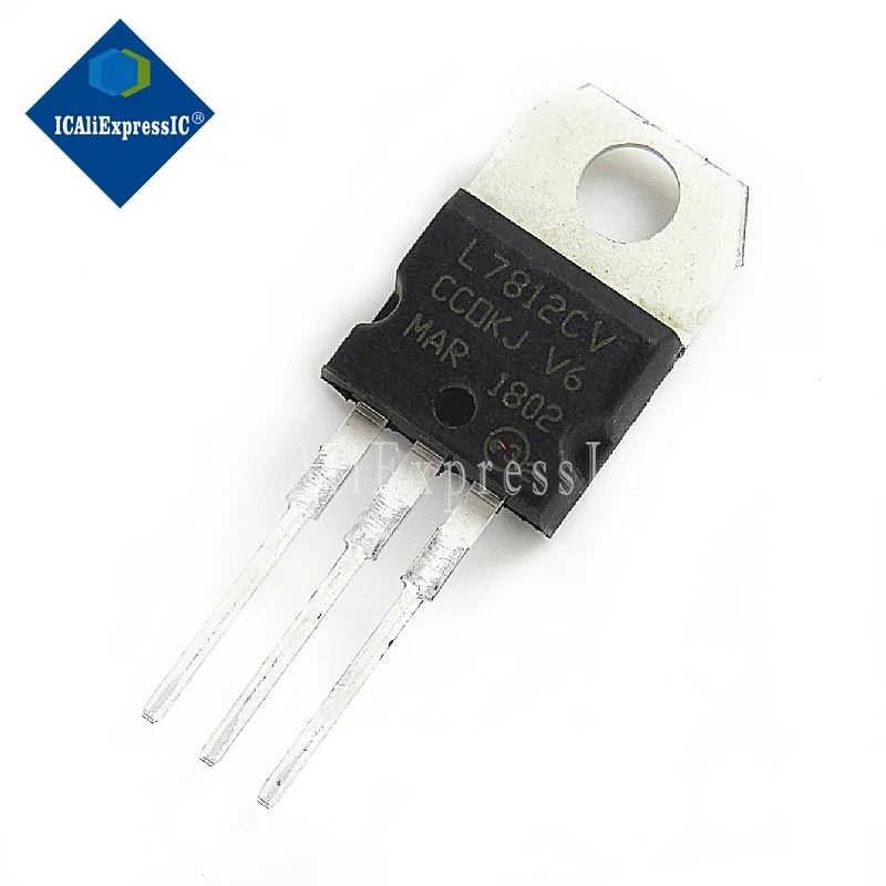 10piece L7812CV TO-220 L7812 LM7812 7812 Positive-Voltage Regulators In Stock