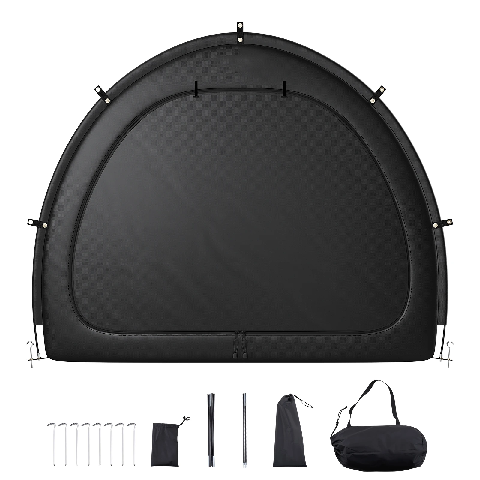 SucceBuy Bike Storage Tent Waterproof Outdoor Spacious Bike Storage Tent with Ventilated Window Strength Fiberglass for Bicycle