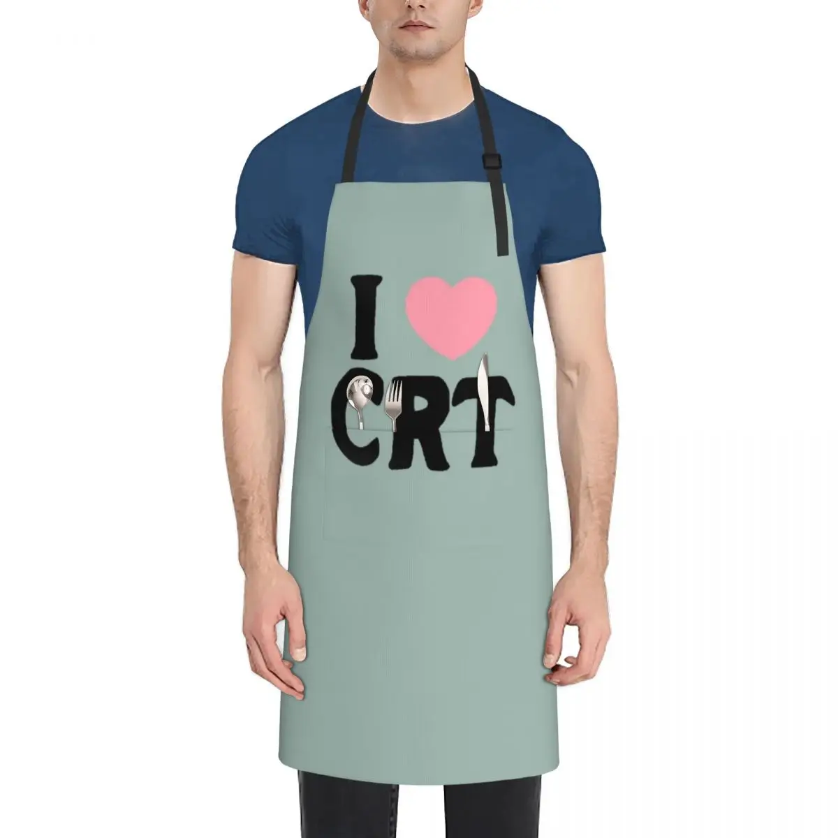 

i heart crt Apron japanese style Kitchen Apras For Women Apron