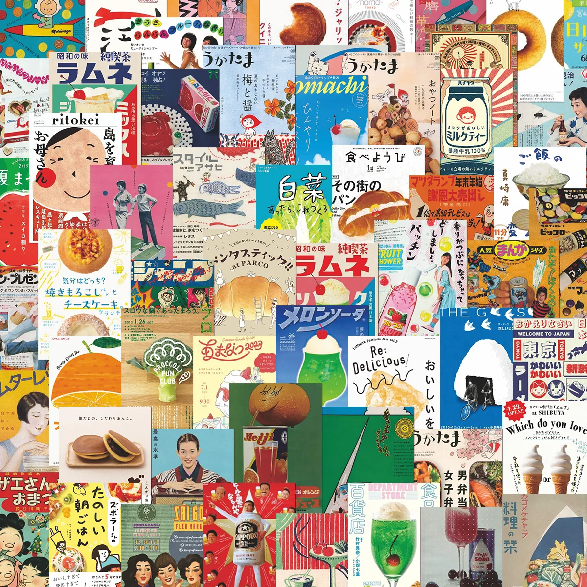66pcs Vintage Japanese Food St - Japanese Lifestyle Food review and price