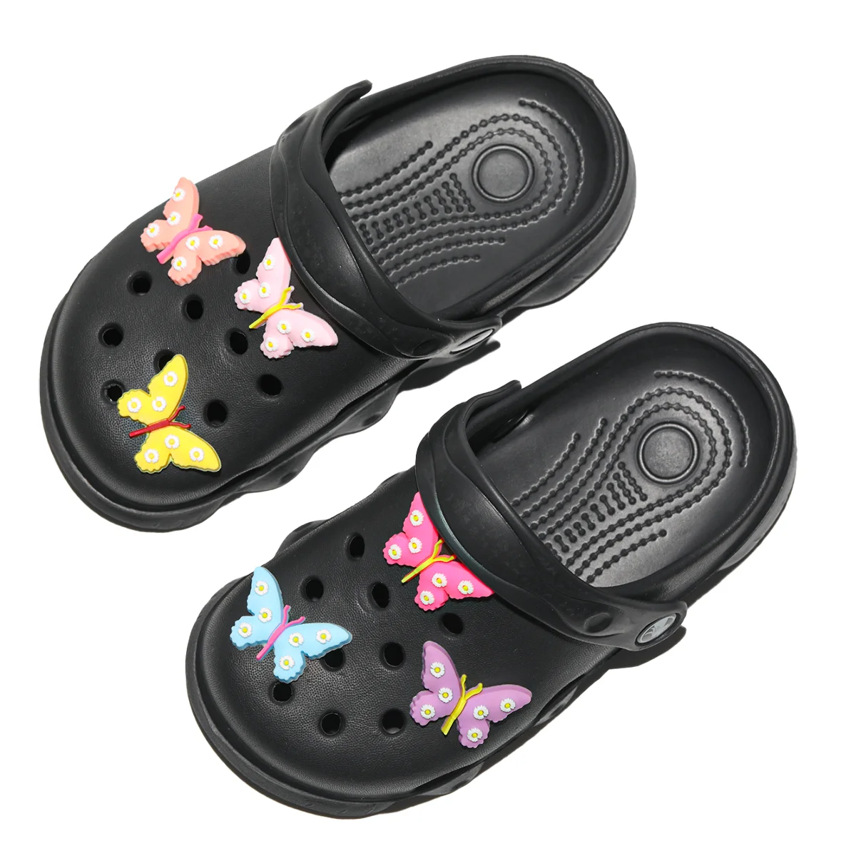 Kinder-Clogs, Leichte EVA-Gartenschuhe, Wasserdichte Rutschfeste Sandalen, Bequeme Slip-On Schuhe für Drinnen und Draußen 1214 – Detail 16