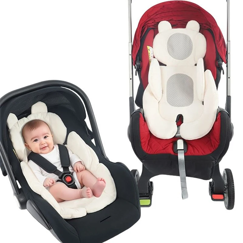 

Подушка для сиденья детской коляски, двусторонняя защитная подушка для сиденья, толстая теплая универсальная детская тележка, ручная корзина, коврик, аксессуары для коляски