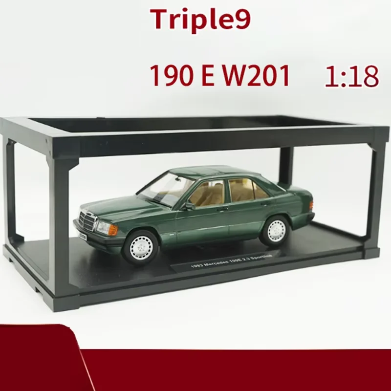 Triple9 1/18 Scale190 E W201 Modello di auto di simulazione in lega Collezione statica Decorato Giocattoli di festa Classico regalo souvenir per adulti