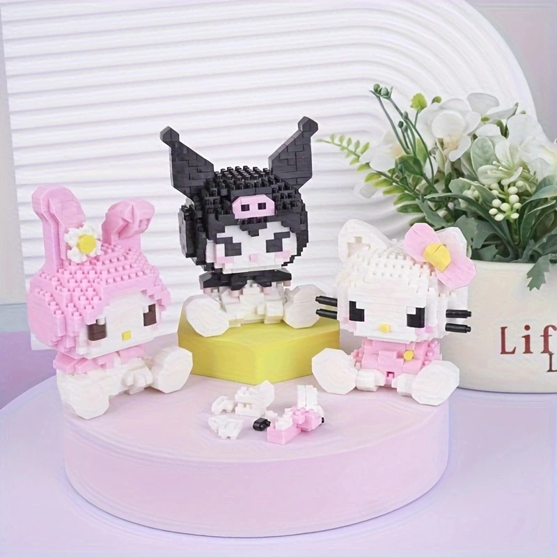 Sanrio Hello Kitty Kuromi Princess Melody ozdoby dla lalek Kawaii duży ucho pies melodia lalka prezent na nowy rok urodziny par