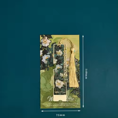 Aesthetic Book Page Clip Floral Painting Metal Bookmark Hollow Metal Book Accessories Student Reading Mark Stationery Gifts - Image 20