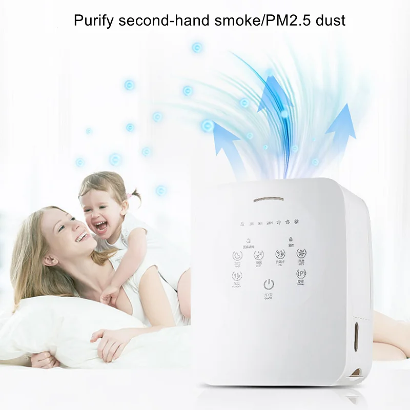 Air Purifier Humidification Integrated Machine Office In Addition To Formaldehyde Remove Smoke Dust Removal Anion Oxygen Bar