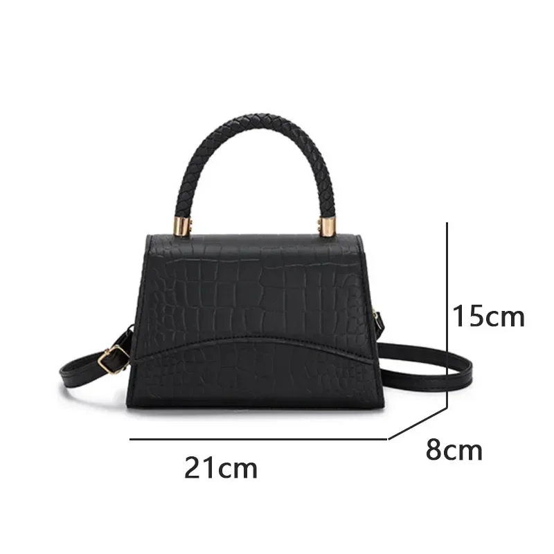 Borsa a tracolla in pelle Pu solida borse firmate di moda borse con manico superiore per le donne borse a tracolla Casual borsa di design di lusso