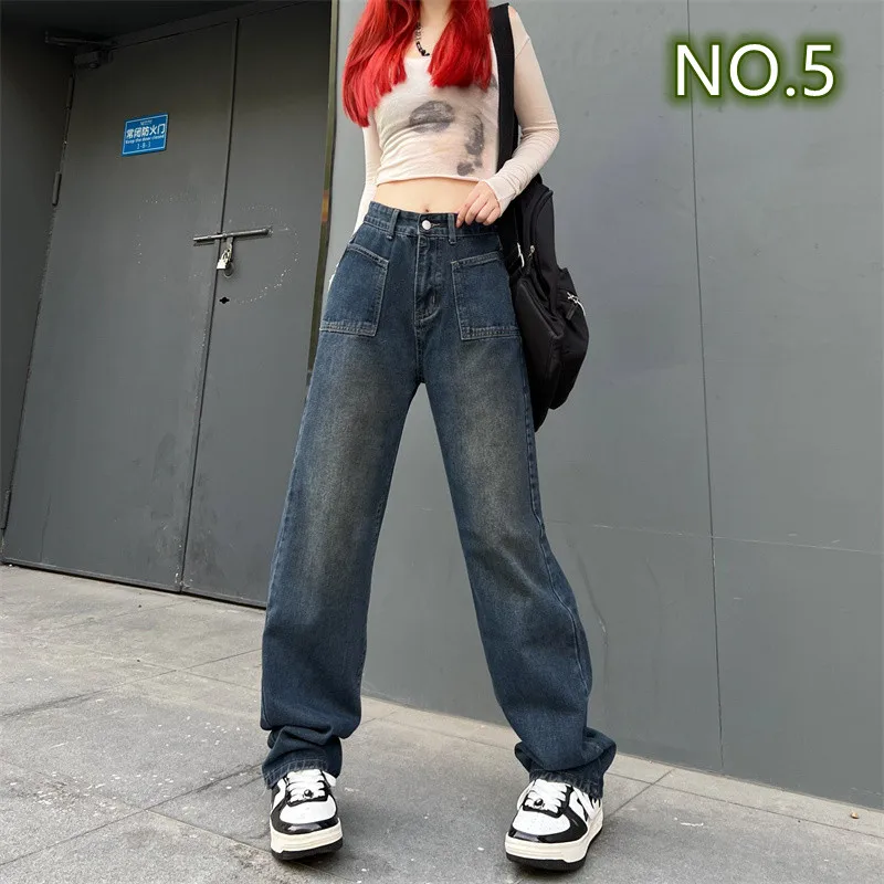 Baggy Jeans Women 2022 Women's Pants Vintage Jeans Woman High Waist Streetwear Denim Y2k Korean Fashion Female Clothing Clothes