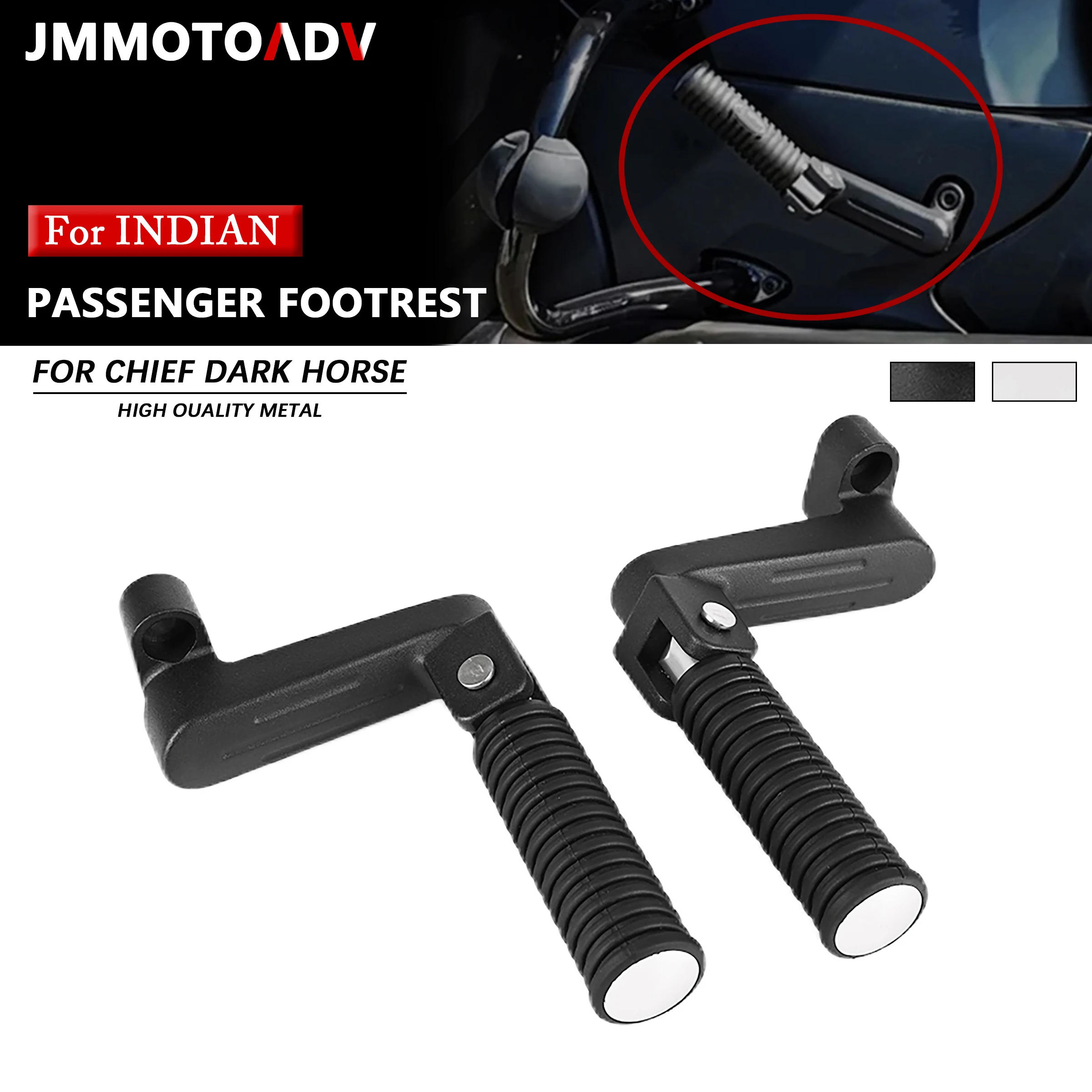 

Motorcycle Rear Passenger Footpeg For Indian Chief Classic Chieftain Limited Roadmaster Elite Springfield Dark Horse 2014-2024