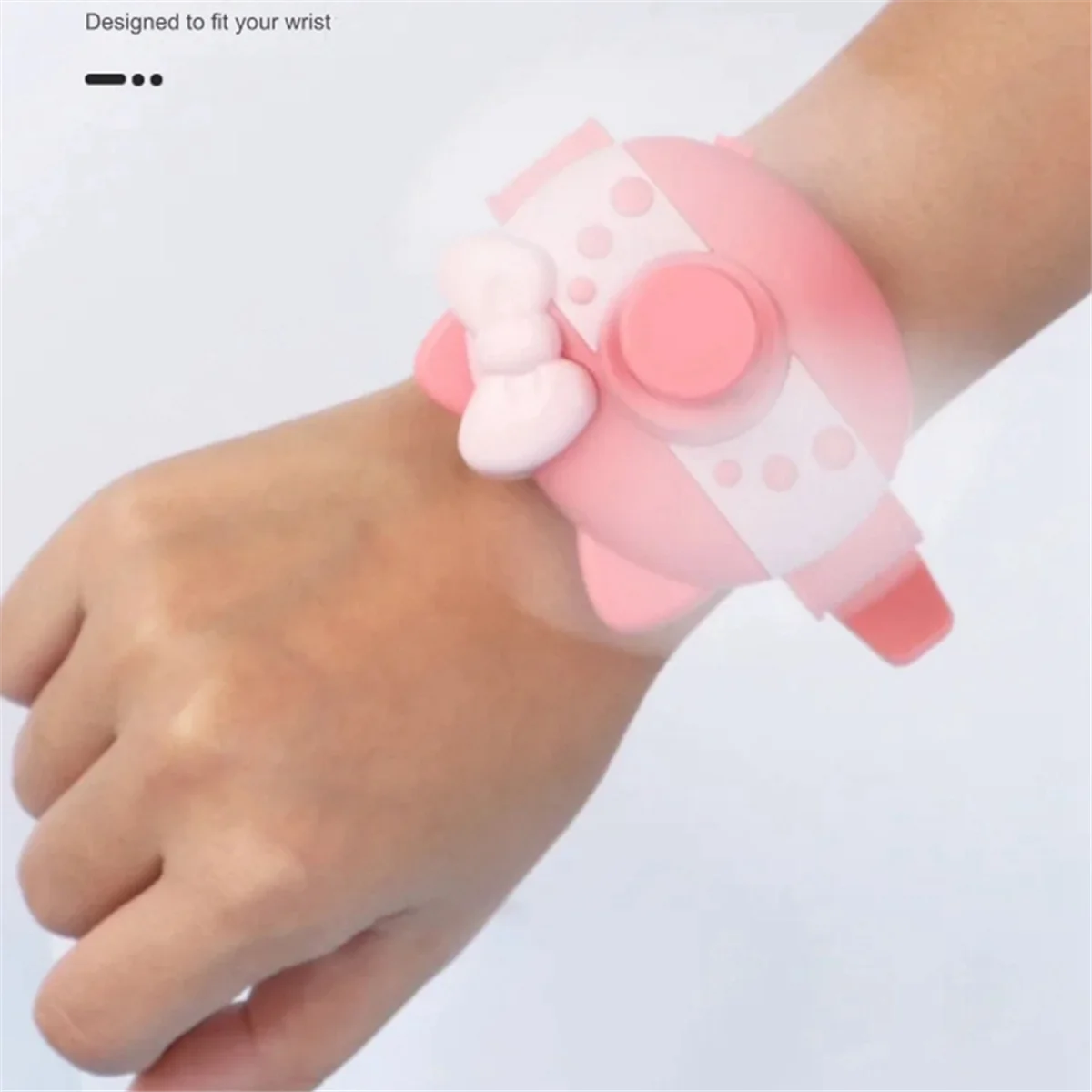 Niedlicher Mini-Ventilator, Uhrendesign für Kinder, tragbarer Ventilator, weicher, sicherer, starker Wind, wiederaufladbare USB-Belüftung C