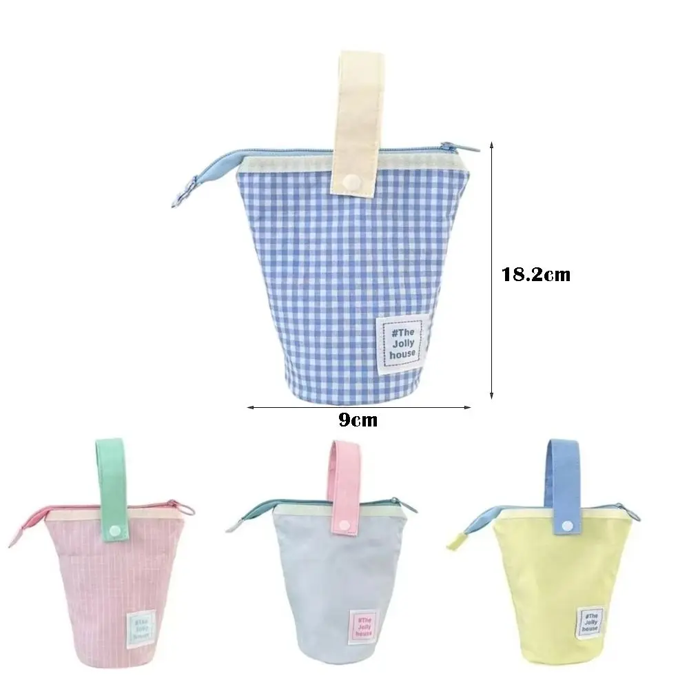 Kawaii متعددة الوظائف الدائمة قلم رصاص الحقيبة سعة كبيرة لطيف نمط المحمولة تخزين حامل مقلمة لوازم مكتبية #6